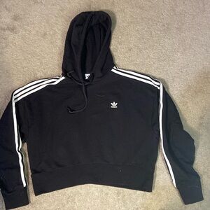 Adidas Women’s Loose Fitting Cropped Hoodie Size Medium